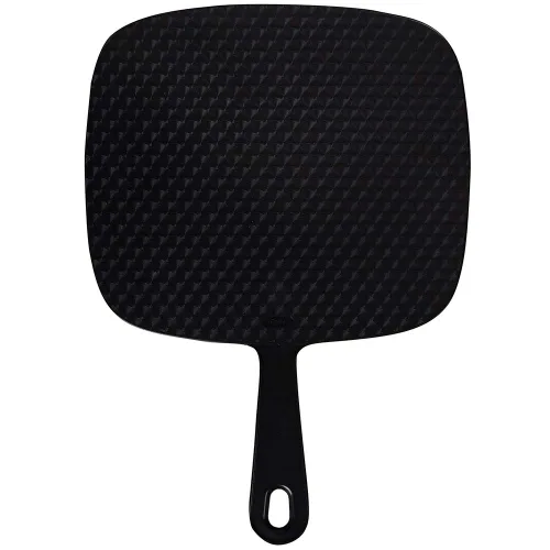 Vista 3 de ForPro - Espejo de mano extra grande con asa, 9 pulgadas de ancho x 12 pulgadas de largo, espejo de mano multiusos con reflejo sin distorsión, negro