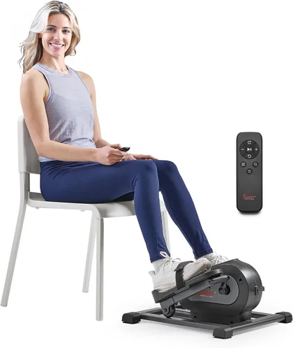 Vista 9 de Sunny Health & Fitness Sitting Under Desk Pedal Exerciser, Portable Training Machine for Senior Exercise, Home Workout Elliptical & Bike
