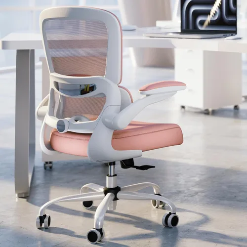Vista 16 de TRALT Silla de oficina – Silla de escritorio ergonómica con soporte lumbar ajustable, silla de computadora de malla, sillas ejecutivas para oficina