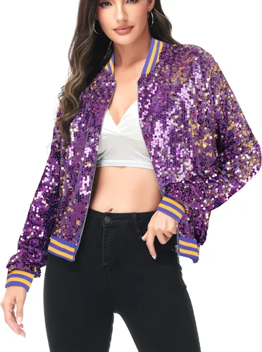 Vista 29 de Anna-Kaci - Chaqueta de manga larga con cremallera frontal y puños acanalados para mujer (personalizable)