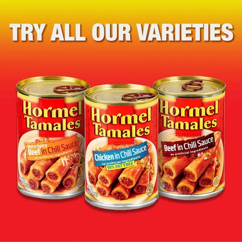 Vista 5 de HORMEL Tamales de pollo, tamales enlatados, 15 onzas (paquete de 12)