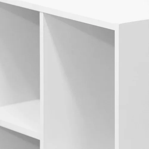 Vista 415 de Furinno - Estantería de cubos de 5 niveles serie Luder para libros y almacenamiento, color negro