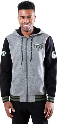 Vista 14 de Ultra Game Chaqueta con capucha oficial de la NBA Super Soft MVP con cremallera completa para hombre
