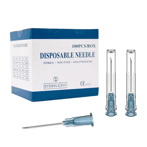 Vista 10 de Aguja de calibre 18 de 1 pulgada (paquete de 100), agujas estériles desechables para inyección Luer Lock, accesorios industriales, envueltas