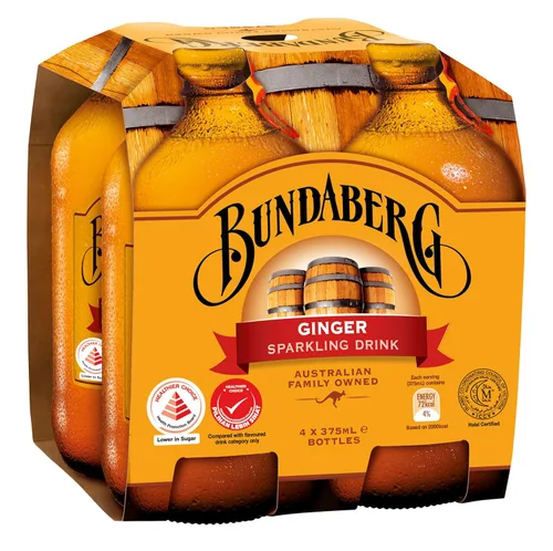 Vista 7 de Bundaberg Cerveza de jengibre Diet, botellas de 12.7 onzas líquidas, paquete de 4