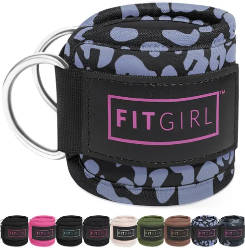 Vista 14 de FITGIRL Correa de tobillo para máquina de cable, acolchado de alta calidad y comodidad para máquinas de ejercicio con cable, accesorio de ejercicio