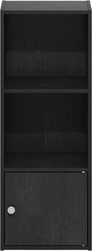 Vista 479 de Furinno - Estantería de cubos de 5 niveles serie Luder para libros y almacenamiento, color negro