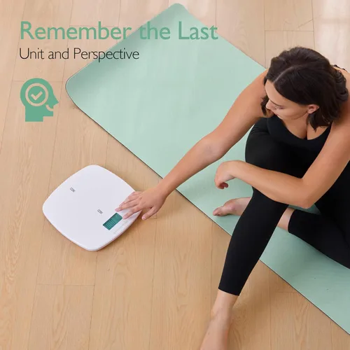 Vista 6 de Momcozy Báscula para bebés, báscula multifunción para medición de peso corporal y altura, alimentación pesada, con bandeja extraíble curva