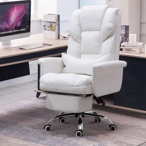 Vista 9 de Big and Tall Bonded Leatherreclining Office Chair Task Chair,400Lbs Computer Ergonomic Desk Chair High Back All Day Comfort Ergonomic Lumbar Support