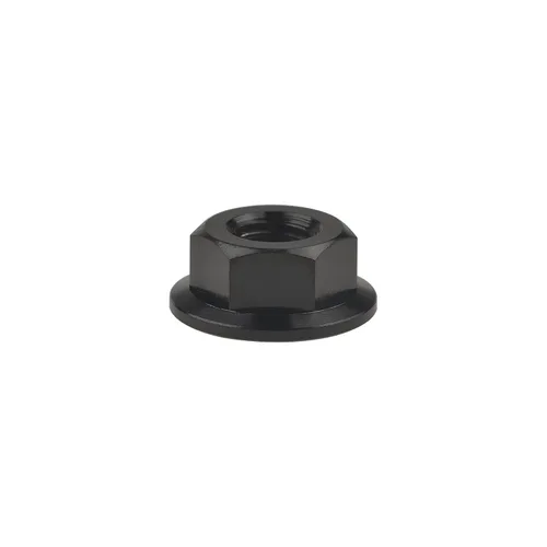 Vista 3 de Titanium DIN6923 M5 M6 M8 M10 M12 M14 M16 - Juego de 6 tuercas hexagonales (paso M5, 0.031 in, negro)