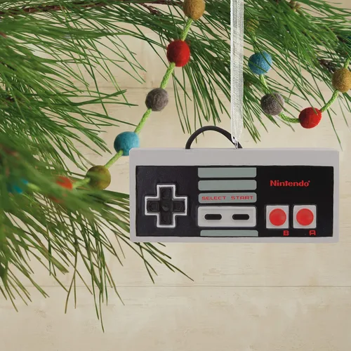 Vista 6 de Hallmark Nintendo Entertainment System NES - Adorno navideño para controlador de videojuegos