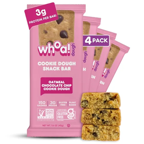 Vista 26 de Whoa Dough Masa Lista para Hornear de Galletas Sabor Brownie – Certificada Sin OGM, Kosher, Sin Gluten – Masa para Snack a Base de Plantas Hecha