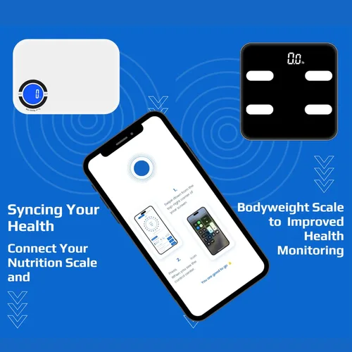 Vista 8 de Báscula nutricional - Báscula digital de alimentos de cocina con aplicación, báscula inteligente de alimentos para seguimiento de calorías