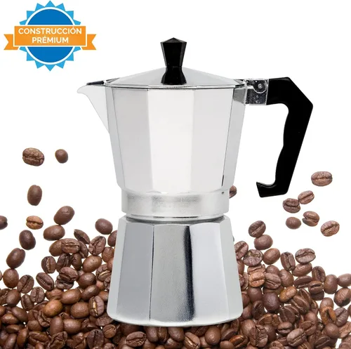 Vista 10 de Primula Cafetera Clásica de Estufa para Espresso y Café, Olla Moka para Preparación de Café Italiano y Cubano, Cafetera Greca, Cafeteras, 6 Tazas