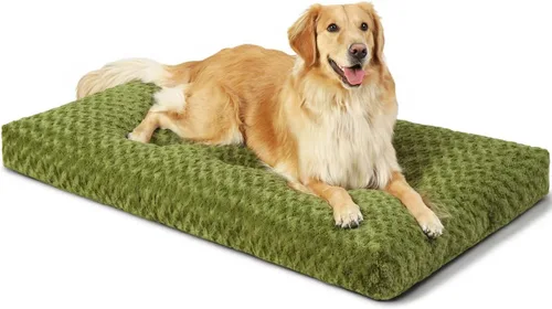 Vista 11 de KSIIA Cama lavable para perro, camas antideslizantes para perros, almohadilla de felpa de lujo para perrera, cómoda alfombra para dormir para perros