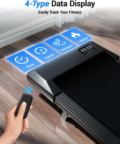 Vista 6 de Superun Walking Pad with 6% Incline, Under Desk Treadmill for Home Office, 3 in 1 Portable Walking pad Treadmill with Remote Control and LED