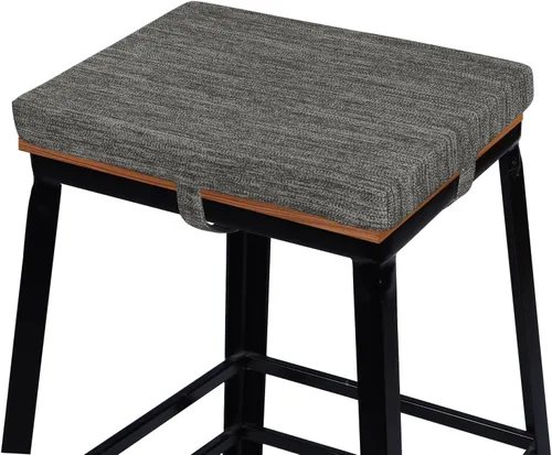 Vista 10 de baibu Cojines rectangulares de espuma viscoelástica, de doble capa, antideslizantes para sillas de comedor, cojines para taburete de banco de cocina