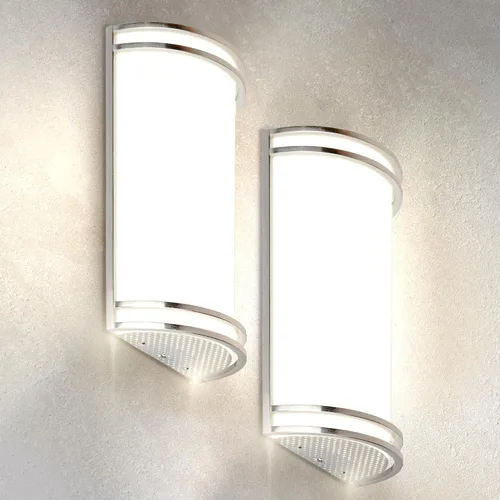 Vista 15 de ASD Lámpara LED de montaje en pared interior – 8 pulgadas 15 W moderna lámpara de pared interior de níquel regulable – ETL 3000K 4000K 5000K