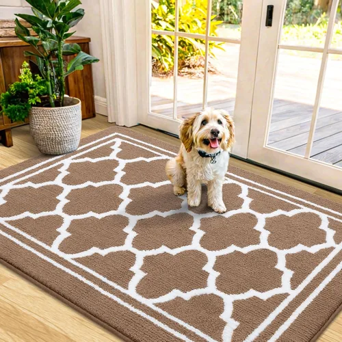 Vista 12 de Buganda Alfombra para Puerta Interior, Tapete Resistente a la Suciedad y Absorbente, Antideslizante, Alfombras de Perfil Bajo para Entrada