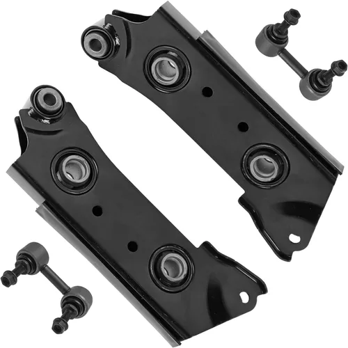 Vista 180 de Detroit Axle - Ejes de eje delantero izquierdo derecho CV + brazos de control delanteros inferiores de repuesto para Ford Focus 2000-2004 - Juego