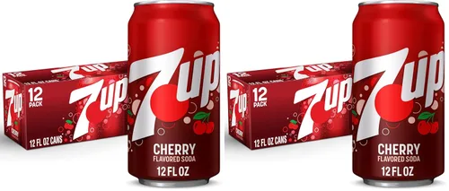 Vista 15 de 7UP Soda con sabor a cereza, latas de 12 onzas líquidas (paquete de 12)