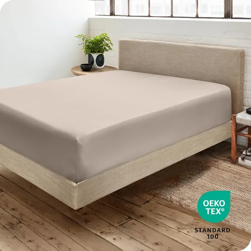 Vista 139 de Bare Home - Sábana bajera ajustable tamaño individual XL, microfibra 1800 muy suave y duradera, para colchones altos; color blanco