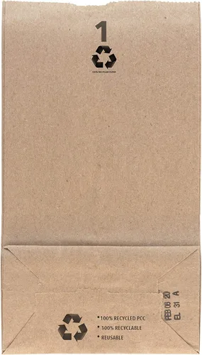 Vista 7 de Stock Your Home Bolsas de papel kraft pequeñas de papel marrón de 1 libra (250 unidades) bolsa de tamaño mini para empacar alimentos para desayuno
