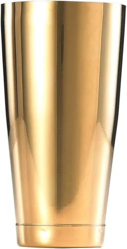 Vista 12 de Barfly - Coctelera con lata pequeña, 18 onzas (532 ml), oro antiguo