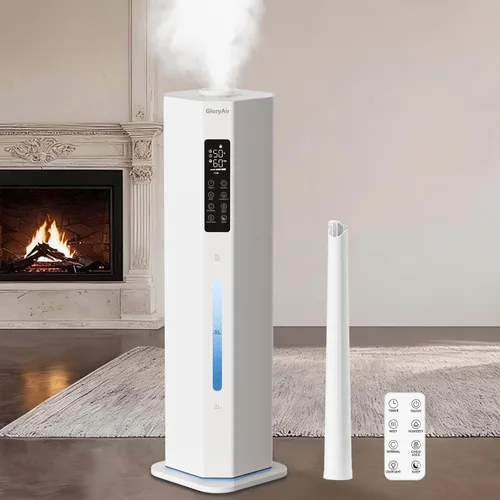 Vista 11 de Humidifier Large Room - GloryAir 6.3Gal/24L 4X Atomizers Top Fill Whose House Large Cool Mist Quite Humidifiers 1500mL/h for Home Bedroom 3000 ft²