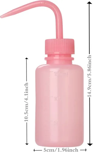 Vista 22 de 2 botellas de lavado de tatuajes de 8.5 fl oz Botella de agua de 8 oz para riego de suculentas y limpieza médica, negro y azul
