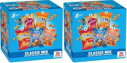 Vista 9 de Cheesy Mix Paquete variado de aperitivos, Chex Mix Cheddar, Bugles Nacho Cheese, Gardetto's Aged Cheddar, 20 unidades, 28.875 oz