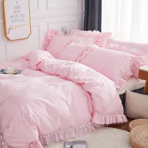 Vista 52 de FADFAY Juego de funda de edredón floral, tamaño completo, 100 % algodón, diseño de rosas y flores, funda de edredón azul, ropa de cama vintage