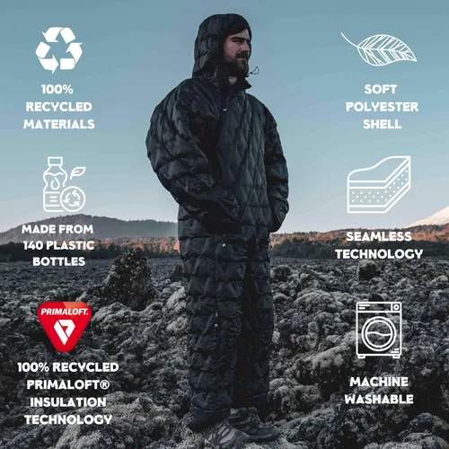Vista 5 de Selk'bag SWYTCH Pro Wearable Sleeping Bag & Jacket 2-in-1 Convertible Suit, Extra Insulated, Water-Resistant, 20°F for Winter Camping, Snow Trips