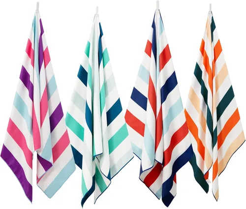 Vista 8 de Exclusivo Mezcla - Toalla de playa de microfibra de secado rápido, grande, repele la arena, para viajes, campamento, deportes; súper absorbente