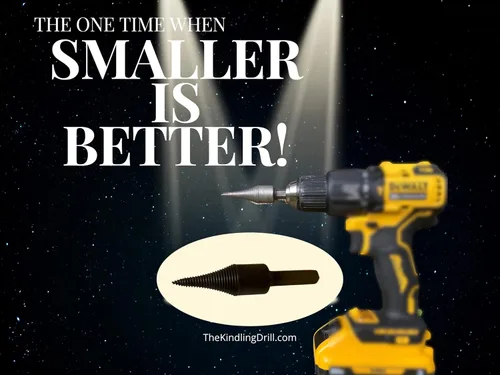 Vista 4 de Divisor de madera de una pieza para taladros manuales de batería, fabricado con un cuerpo sólido, dividir madera para fuego, campamento, cocinar