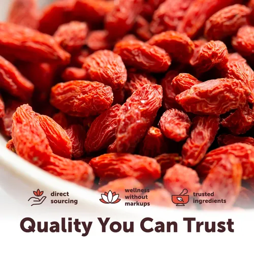 Vista 5 de Micro Ingredients Bayas de Goji orgánicas, 1 libra (16 onzas), bayas secas enteras grandes Superfood Wolfberries crudas Sabor natural