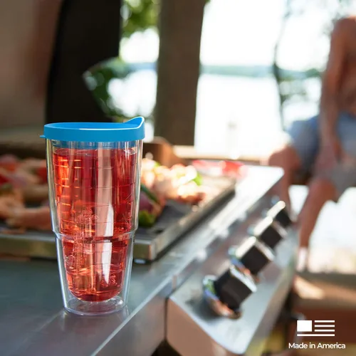 Vista 11 de Tervis — Vaso de viaje, tapa negra, Transparente