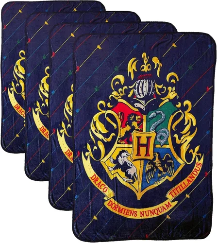 Vista 9 de Northwest Manta de micro Raschel de Harry Potter, ligera y transpirable para sofá, acogedora para todas las estaciones, 46 x 60 pulgadas, bandera