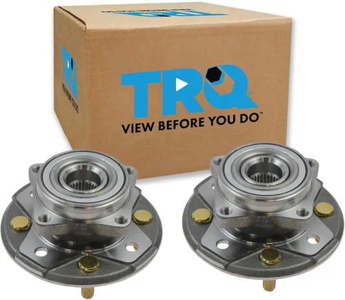 Vista 205 de TRQ Conjunto de rodamiento y cubo de rueda delantera de 2 piezas compatible con Chevrolet Trailblazer 02-09, Trailblazer EXT 02-06, GMC Envoy 02-09
