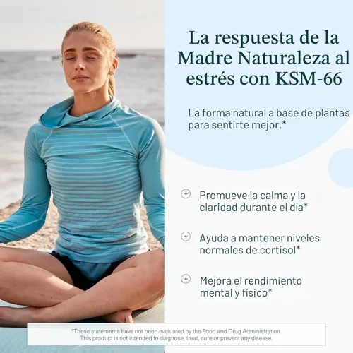 Vista 3 de Youtheory Ashwagandha 60 unidades (1 botella)