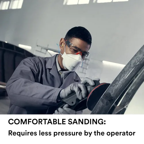 Vista 5 de 3M Xtract Net Disc 710W, 220+, 5 pulgadas, Die 500X, Paquete de 50 Discos de Lijado con Gancho y Bucle, Virtualmente Libre de Polvo, Opción Premium