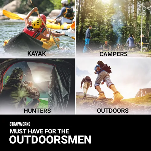 Vista 5 de Strapworks Correa de Polipropileno Ligera – Fleje de Polipropileno para Reparación de Equipos de Bricolaje al Aire Libre, Collares de Mascotas