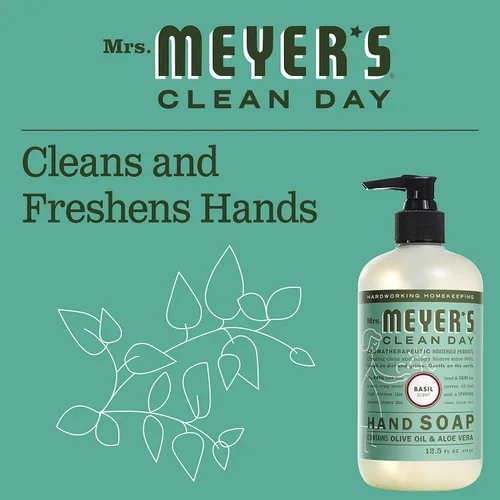 Vista 6 de Mrs. Meyer's Clean Day - Jabón líquido para manos, manzana, botella de 12.5 onzas líquidas