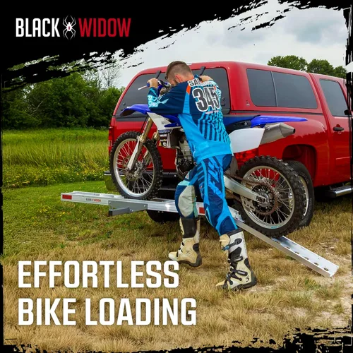 Vista 3 de Porta bicicleta/motocicleta Black Widow amc-400 gancho montado deportivo