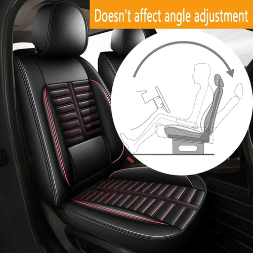 Vista 34 de Juego completo de fundas de asiento de automóvil para Ford Explorer 2004-2023, 2024 y 2025, juego completo de fundas de asiento de cuero con soporte