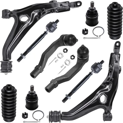 Vista 343 de Detroit Axle - Kit de suspensión delantera de 10 piezas para Hyundai Accent 2006-2011, 2 brazos de control inferiores, 4 barras de acoplamiento