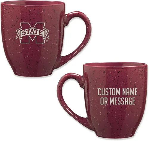 Vista 84 de Rico Industries NCAA UCLA Bruins Royal Blue - Taza de café de cerámica moteada grabada con láser de 16 onzas