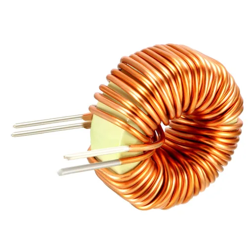 Vista 3 de uxcell Bobina de inductancia magnética toroide vertical 50uH 20A del alambre del inductor de la herida 50uH 20A