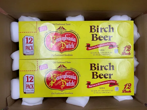 Vista 6 de AmishTastes PA - Cerveza de abedul holandés, protegida con espuma de alta densidad, 12 onzas (caja de 24)