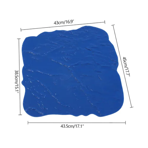 Vista 4 de Alfombrillas para sellos de concreto, moldes de textura de concreto, alfombrilla de estampado de hormigón con textura de piedra de pizarra
